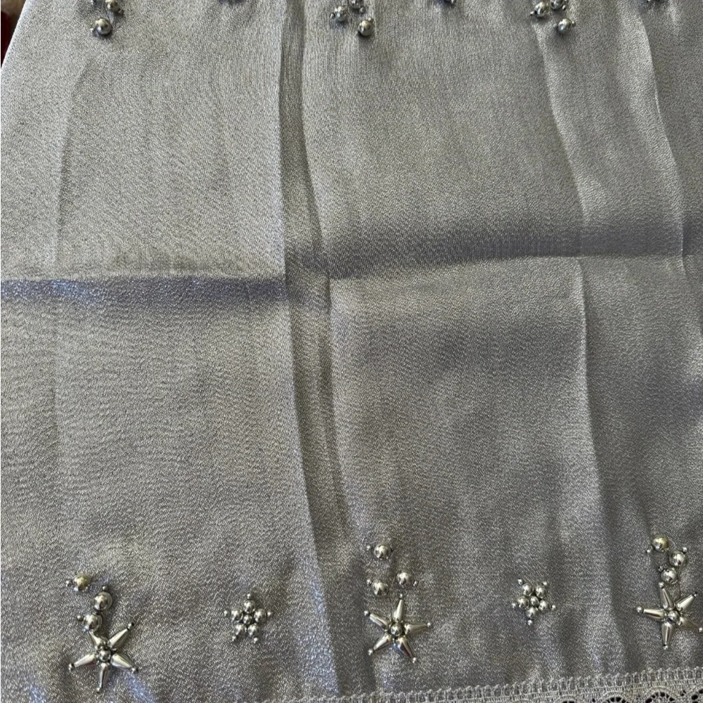 Table Runner Handmade silver table runner floral table runner Home decor